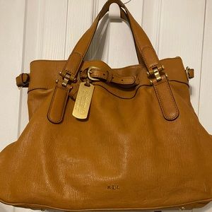 Ralph Lauren handbag, cognac color
